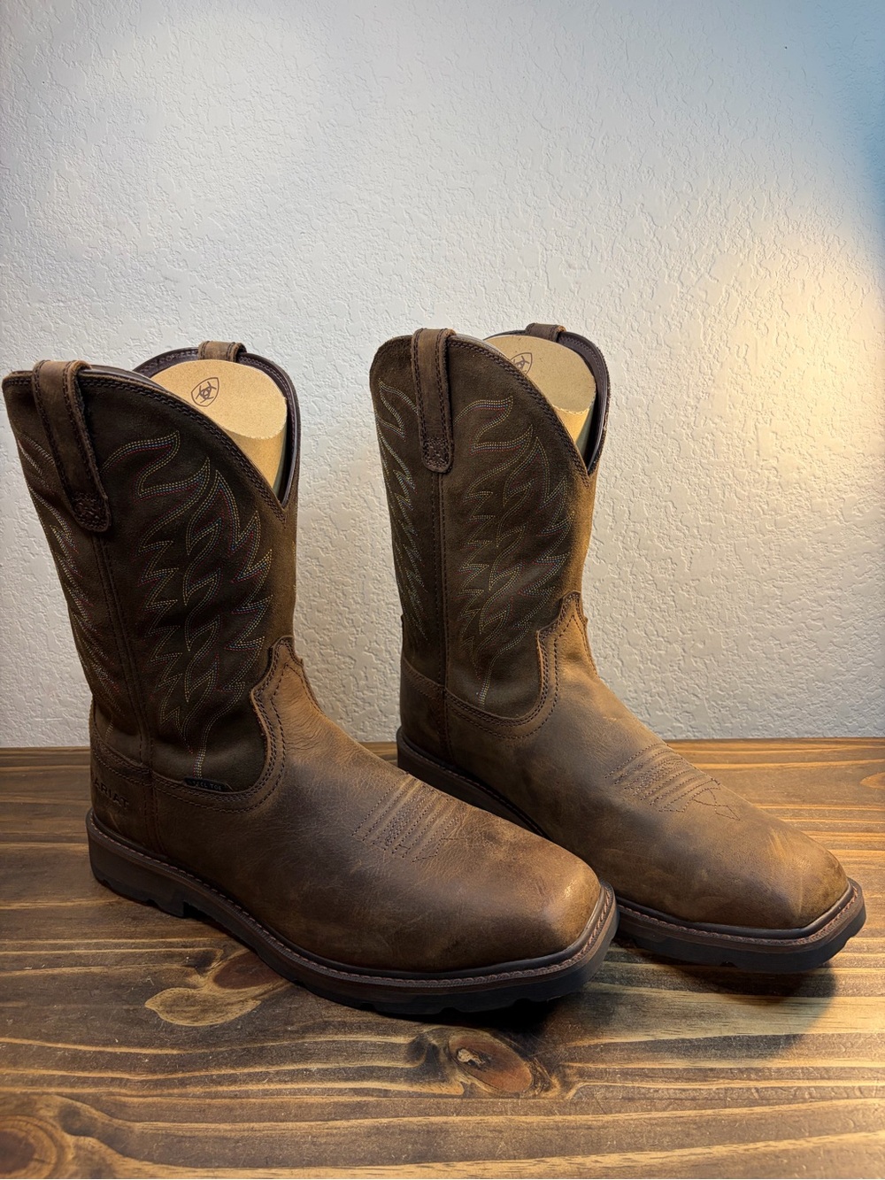 Ariat Groundbreaker Brown Leather Steel Toe Work Boots 10021108 Men’s Sz 14D NEW